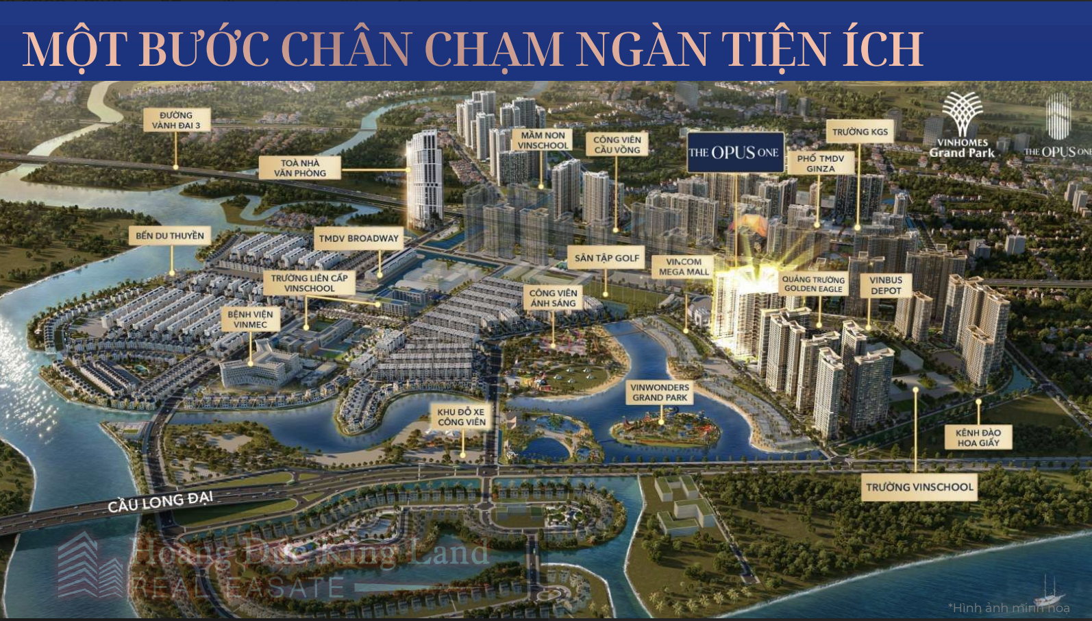 Hàng vạn tiện ích ngay dưới chân toà nhà The Opus One